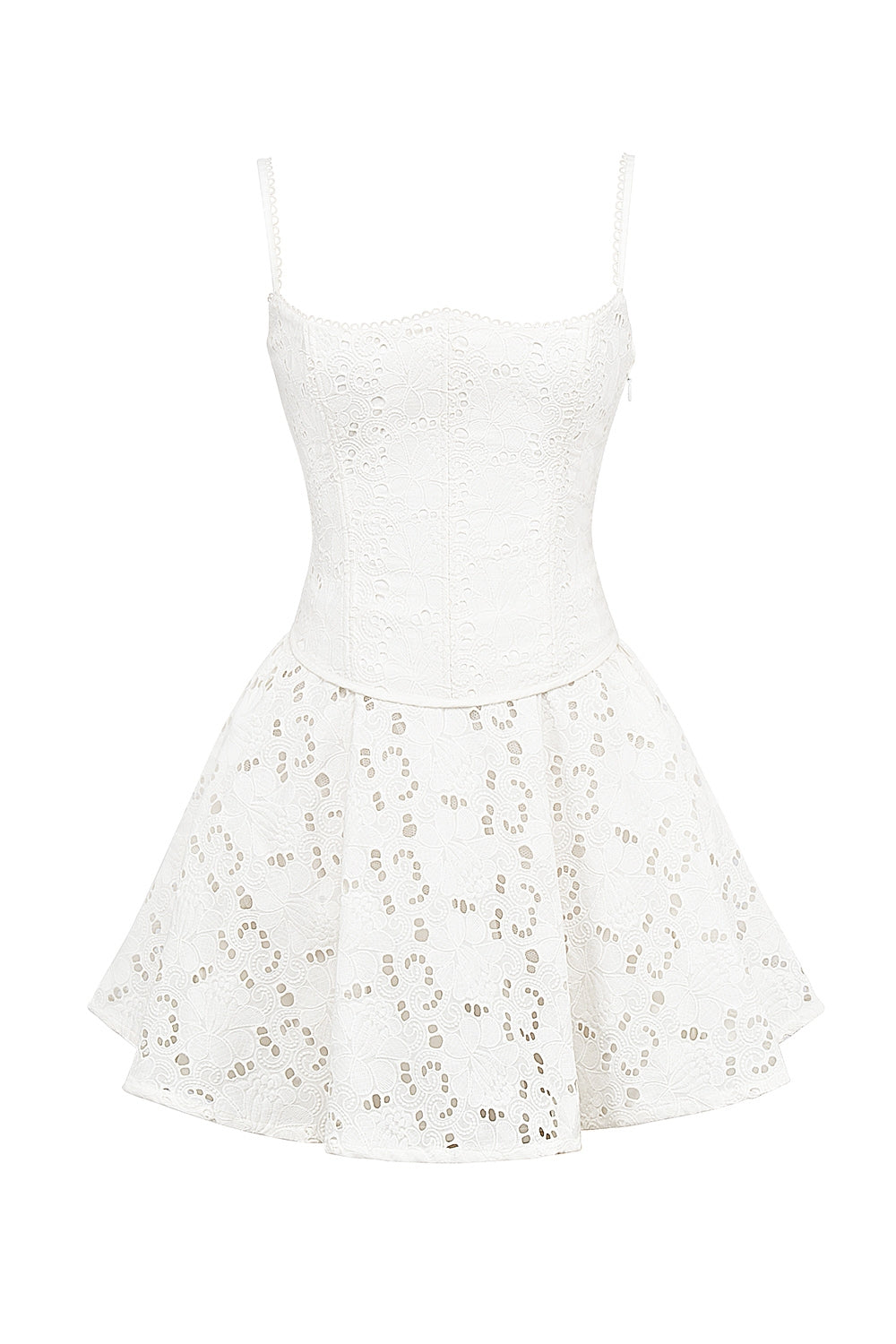 White – Lace Embroidered Innocence Dress