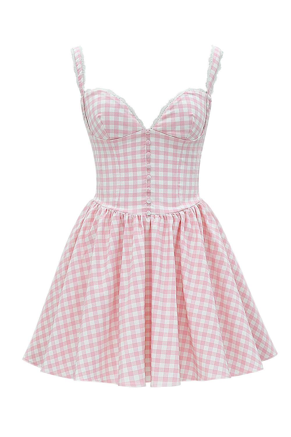 Pink – Sweet Floral Spaghetti Strap Dress