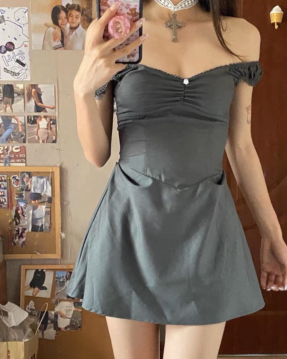 Gray – Slim Fit Waist-Hugging Bodycon Dress