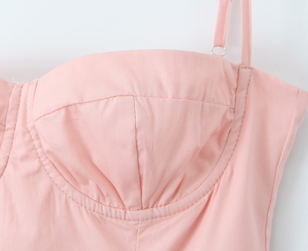 Pink - Hot Girl Sexy Spaghetti Strap Dress