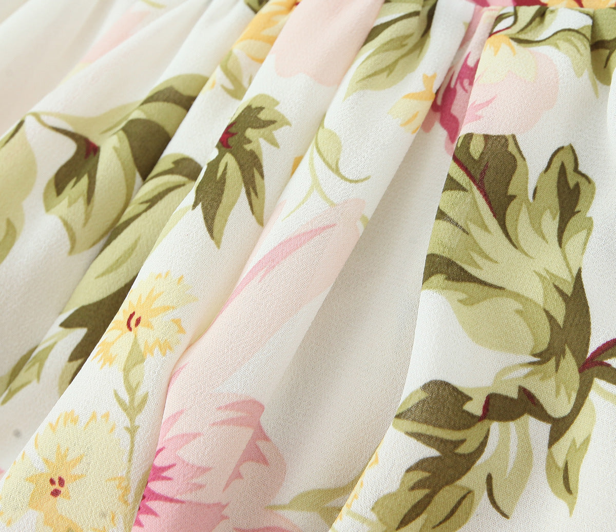 White - Fashion Floral Slim-Fit Sundress