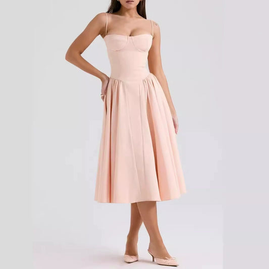 Light Pink – Sexy Spaghetti Strap Bodycon Dress