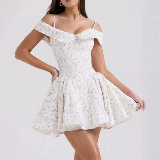 White - Sexy Spaghetti Strap Fashion Dress