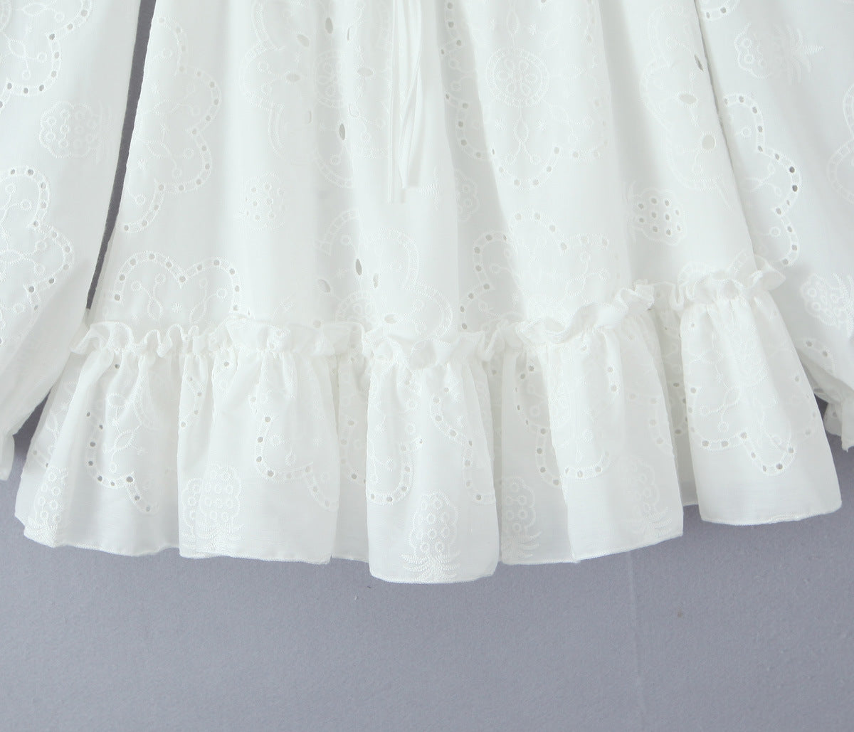 White – Hollow Out Cute Casual Dress