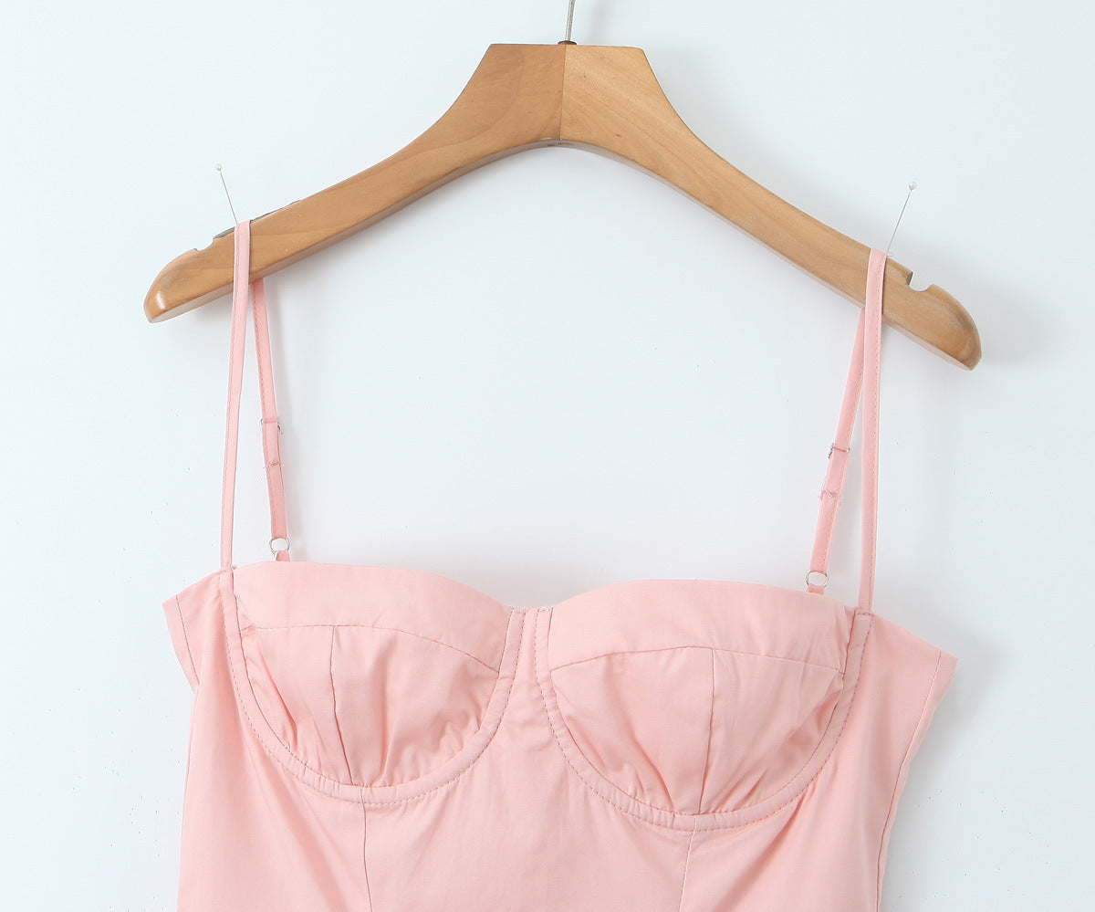 Pink - Hot Girl Sexy Spaghetti Strap Dress
