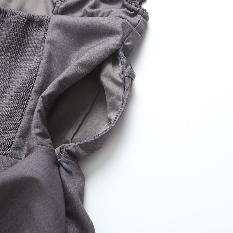 Gray – Slim Fit Waist-Hugging Bodycon Dress