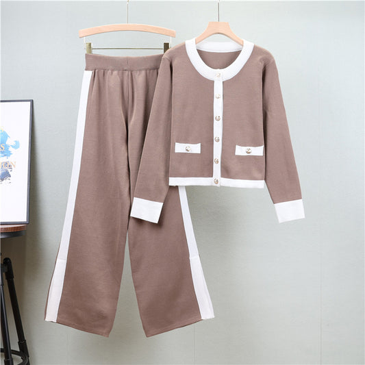 Camel – Elegant Slimming Two Piece Set
