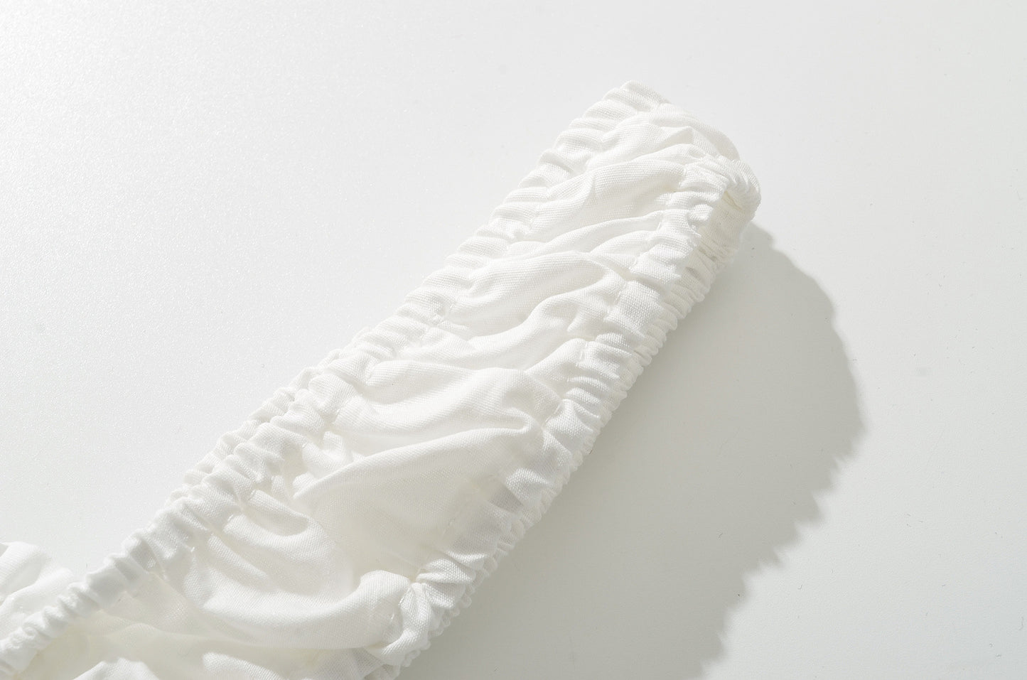 White – High Waist Slim Solid Color Dress