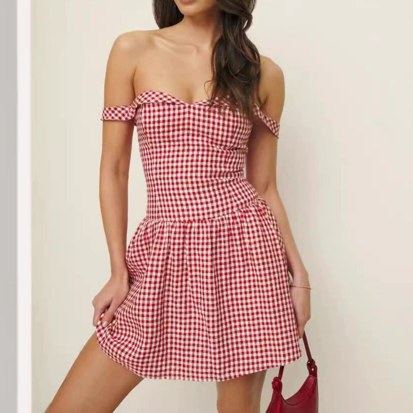 Plaid – Slim Fit Plaid Mini Dress