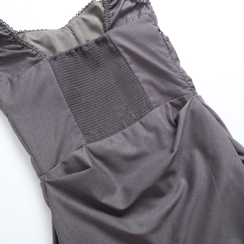 Gray – Slim Fit Waist-Hugging Bodycon Dress