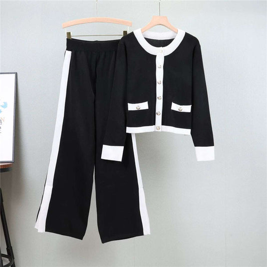 Black – Elegant Slimming Two Piece Set
