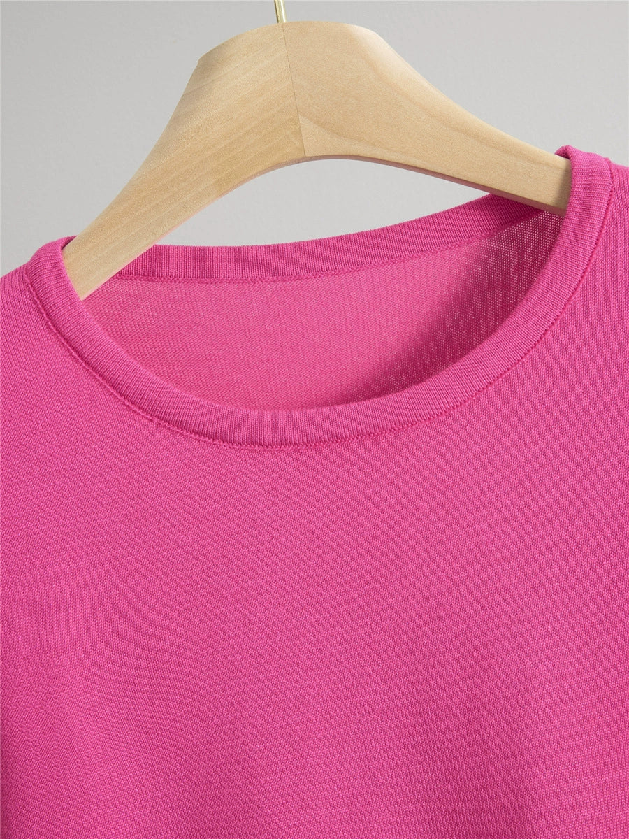 Rose Red – Striped Tank Fitted Two-Piece Set