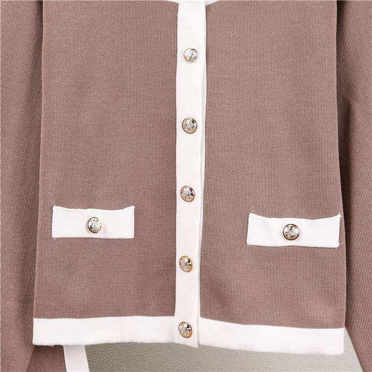 Camel – Elegant Slimming Two Piece Set