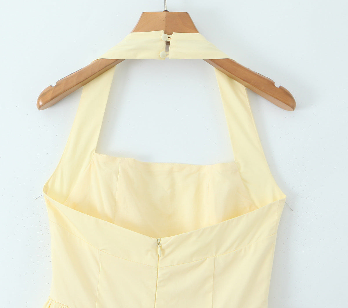 Yellow – Fashion Fresh Halter Puff Dress