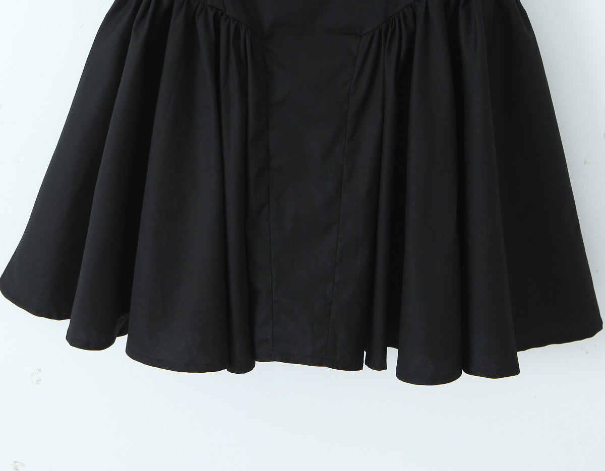 Black – Elegant Femme Fatale V-Neck Dress