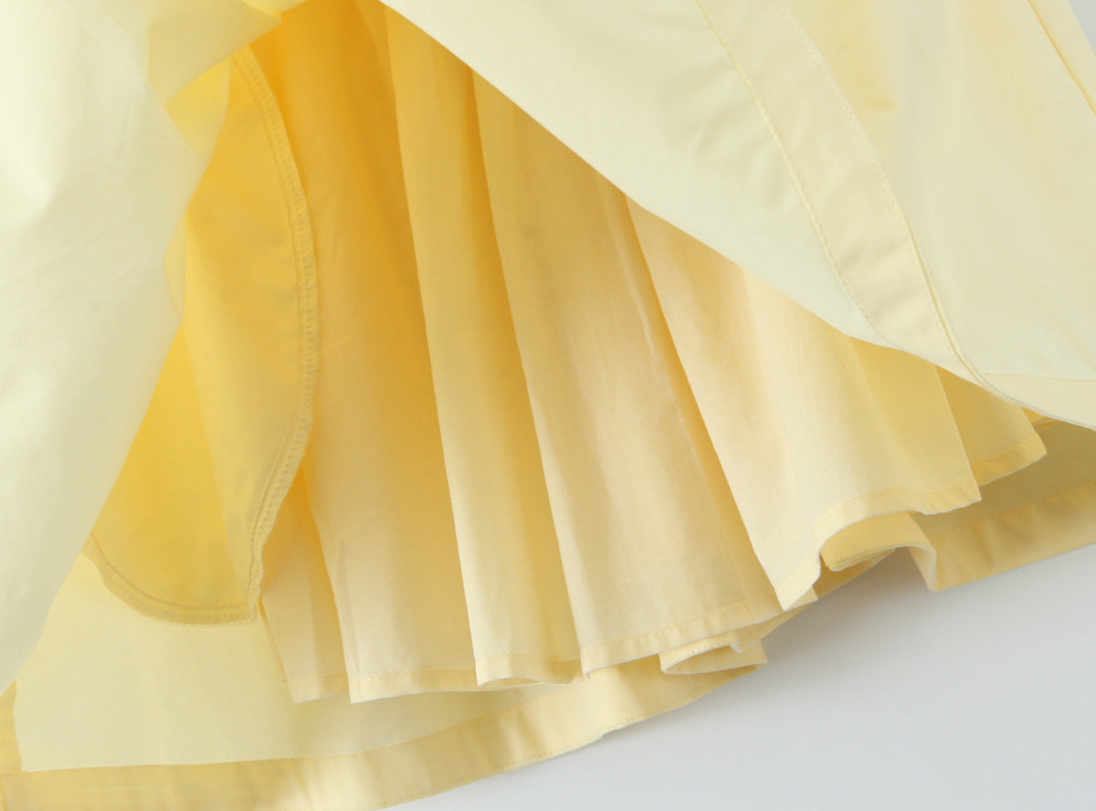 Yellow – Fashion Fresh Halter Puff Dress