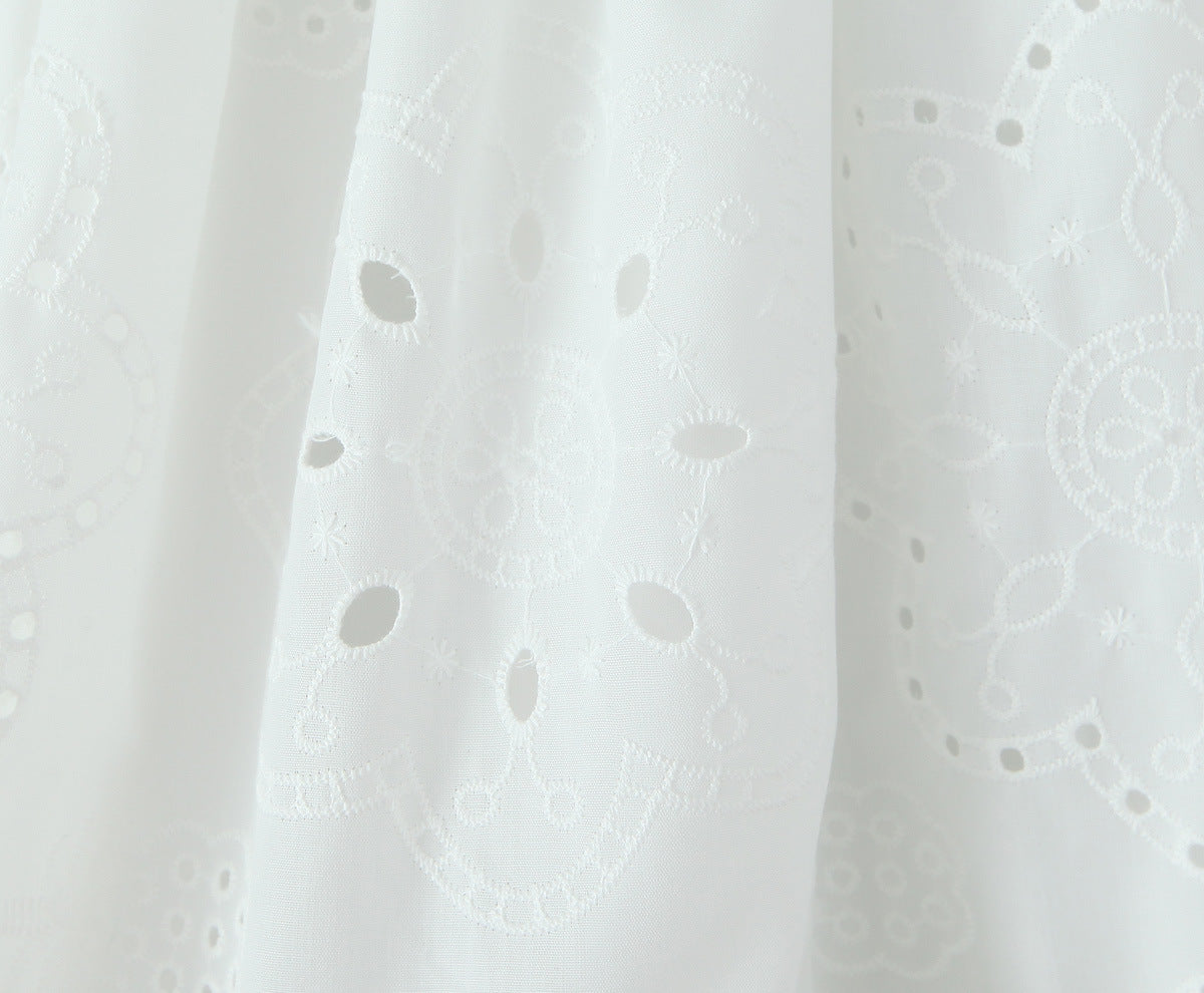 White – Hollow Out Cute Casual Dress