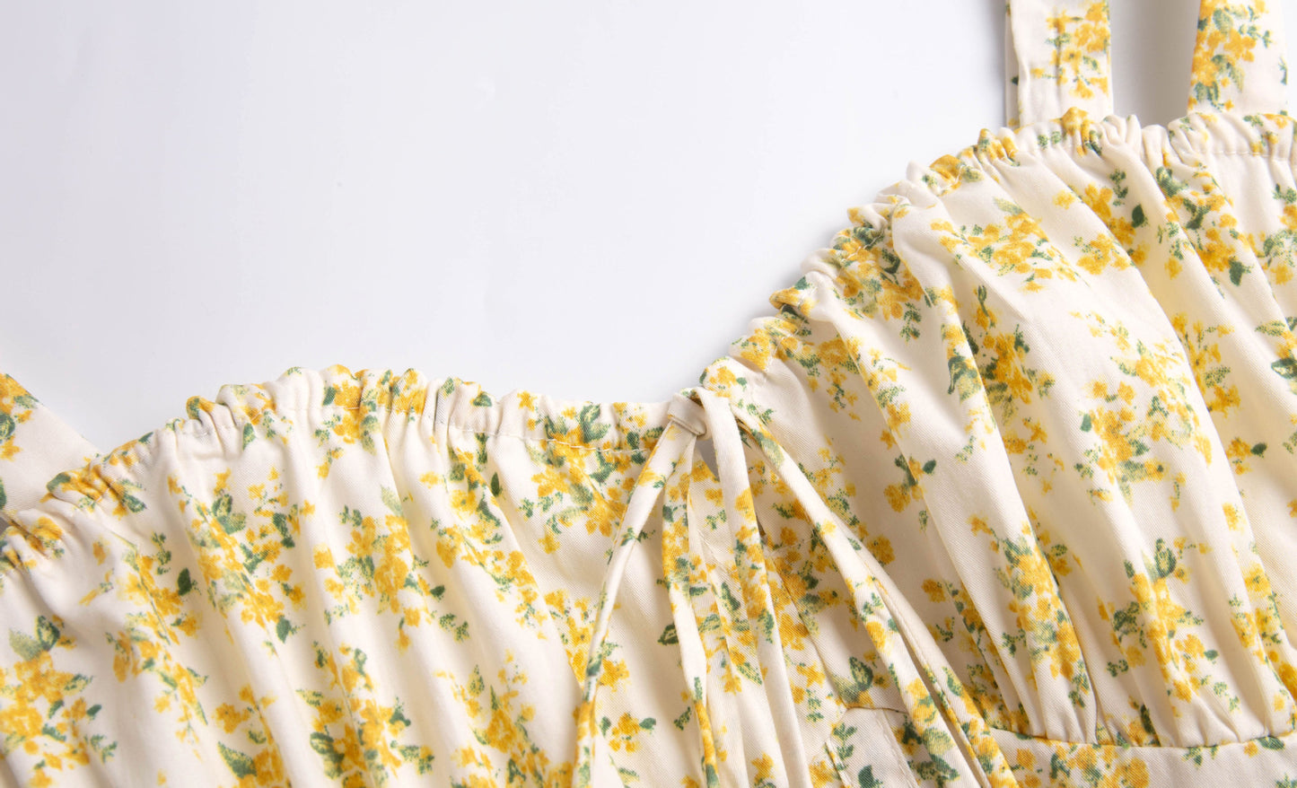 Yellow - Backless Slim-Fit Spaghetti Strap Dress
