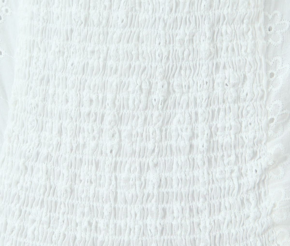 White - Lace Spliced Spaghetti Strap Dress