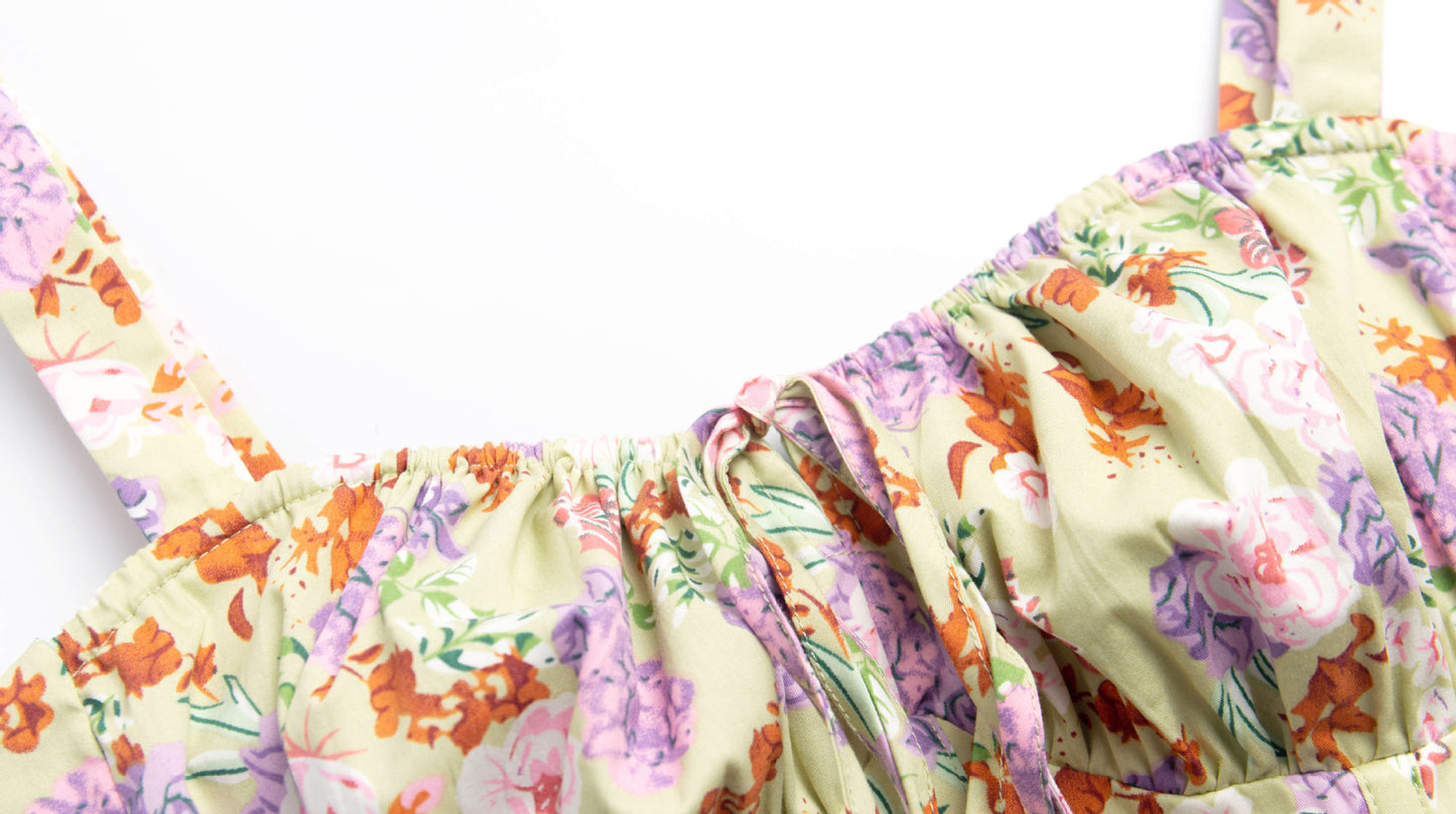 Floral - Sexy Spaghetti Strap Vacation Dress