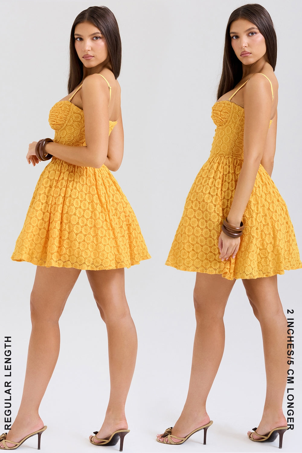 Orange – Sexy Lace Jacquard Princess Dress