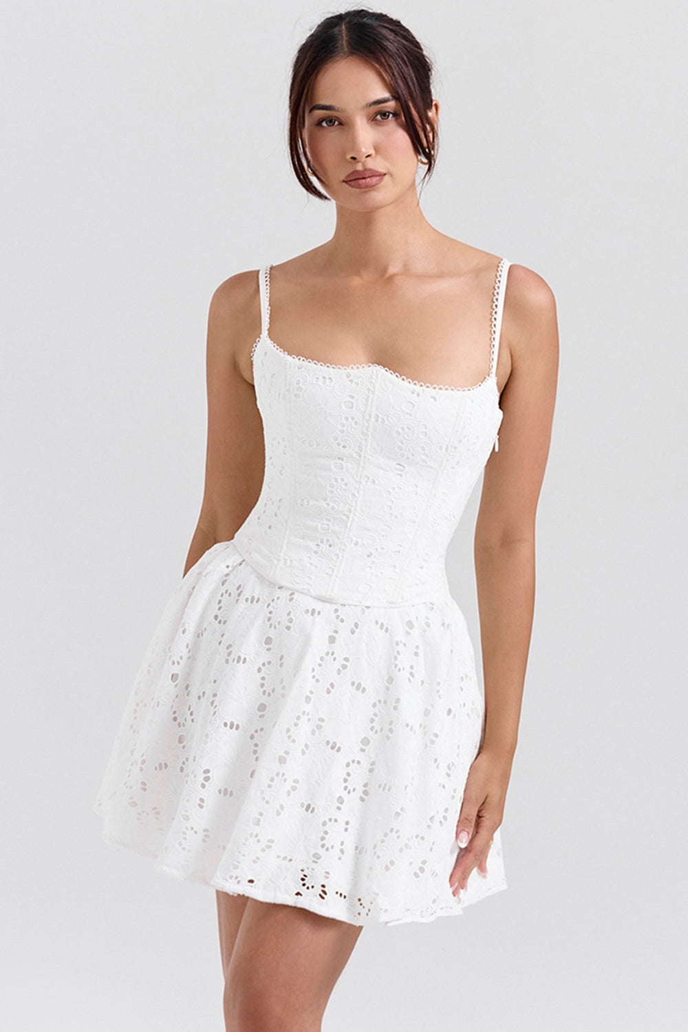 White – Lace Embroidered Innocence Dress