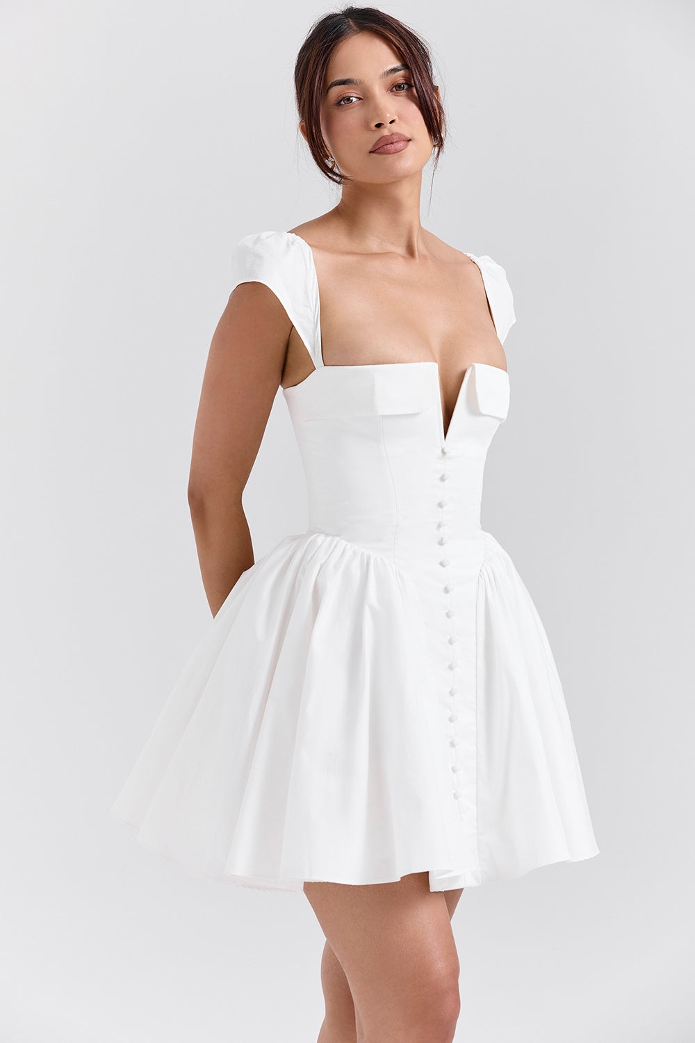 White – Flirty Pure Babe A-Line Dress