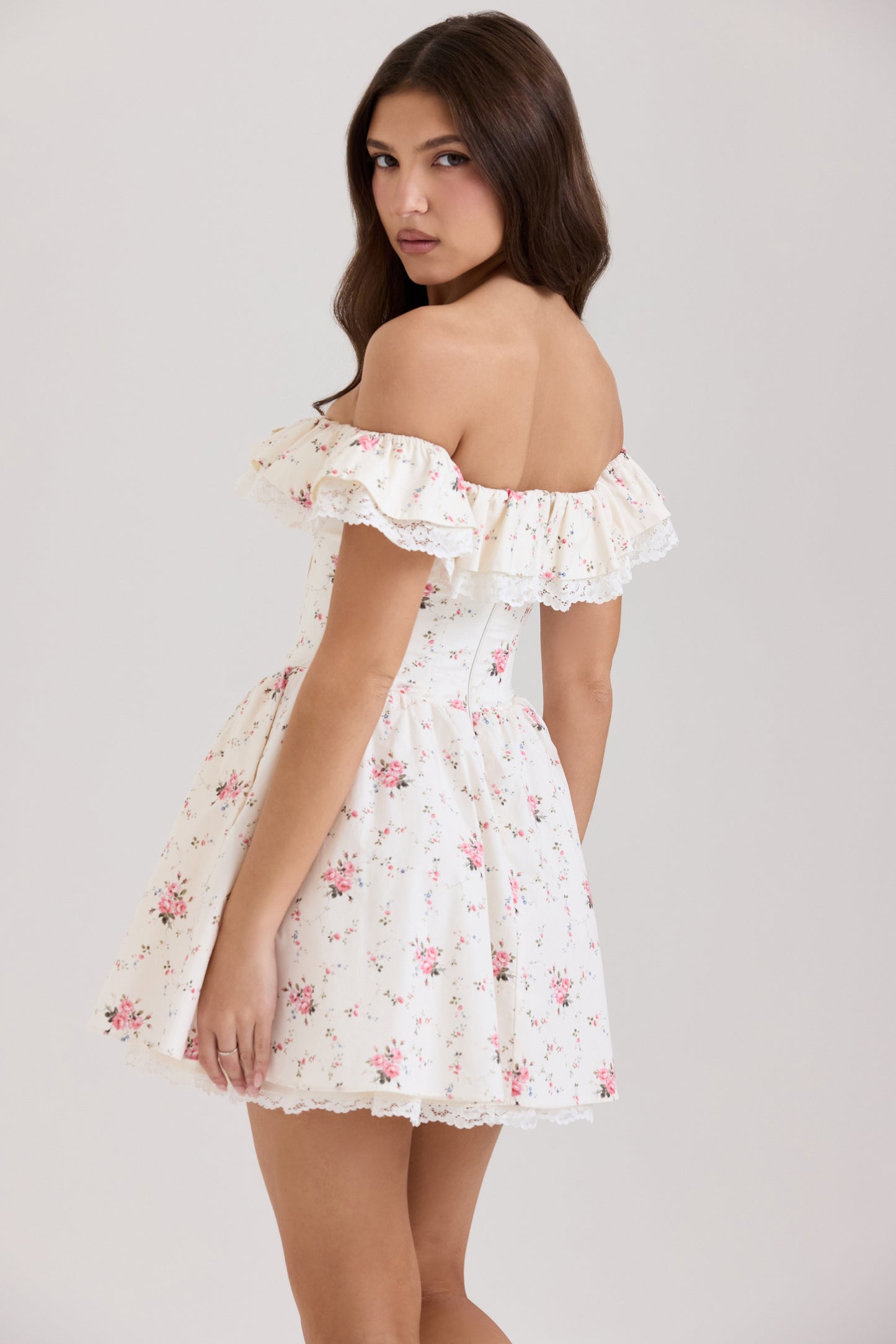 White - Princess Sweet Floral Dress