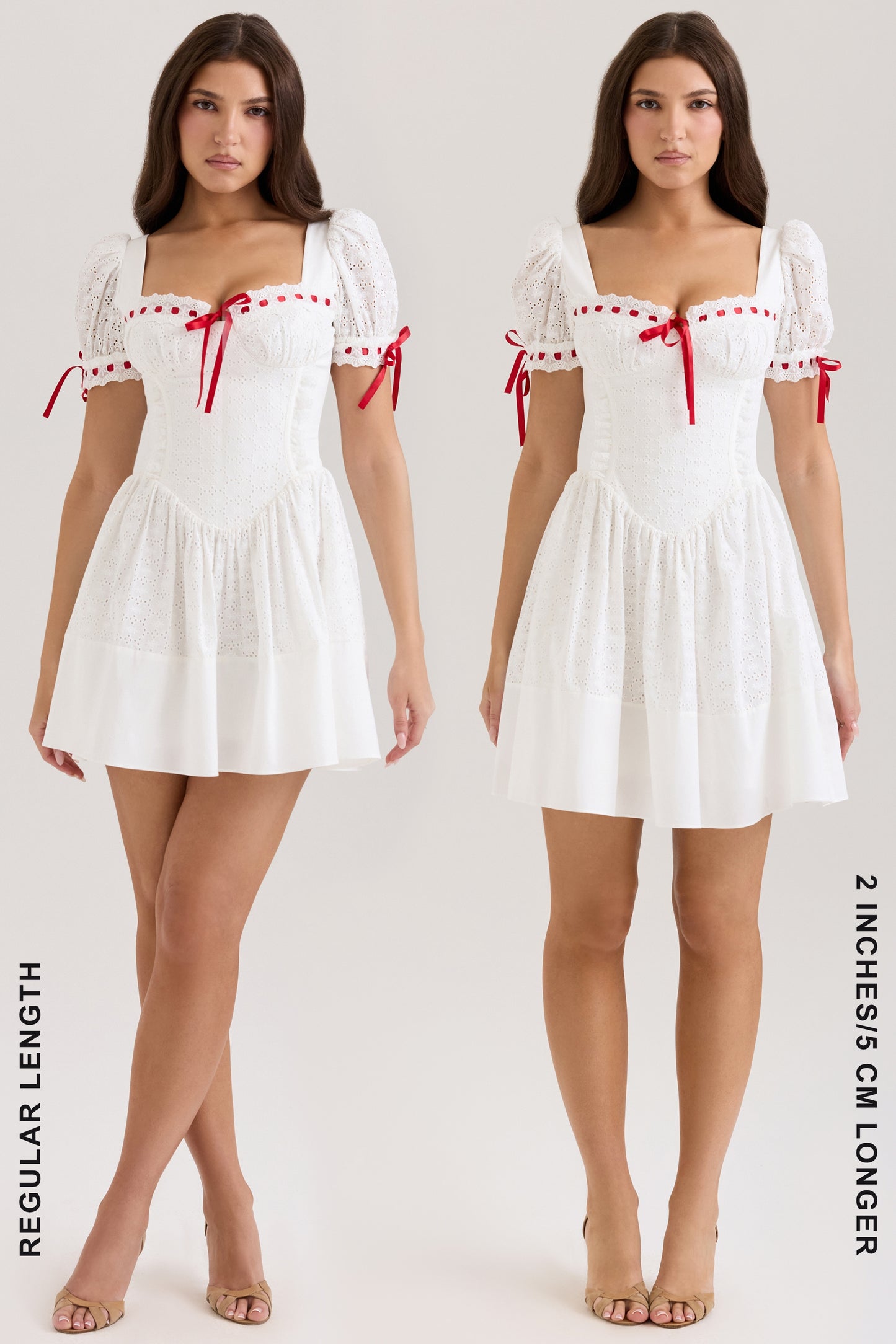 White - Sweet Lace Fairy Dress with Princess Sleeves