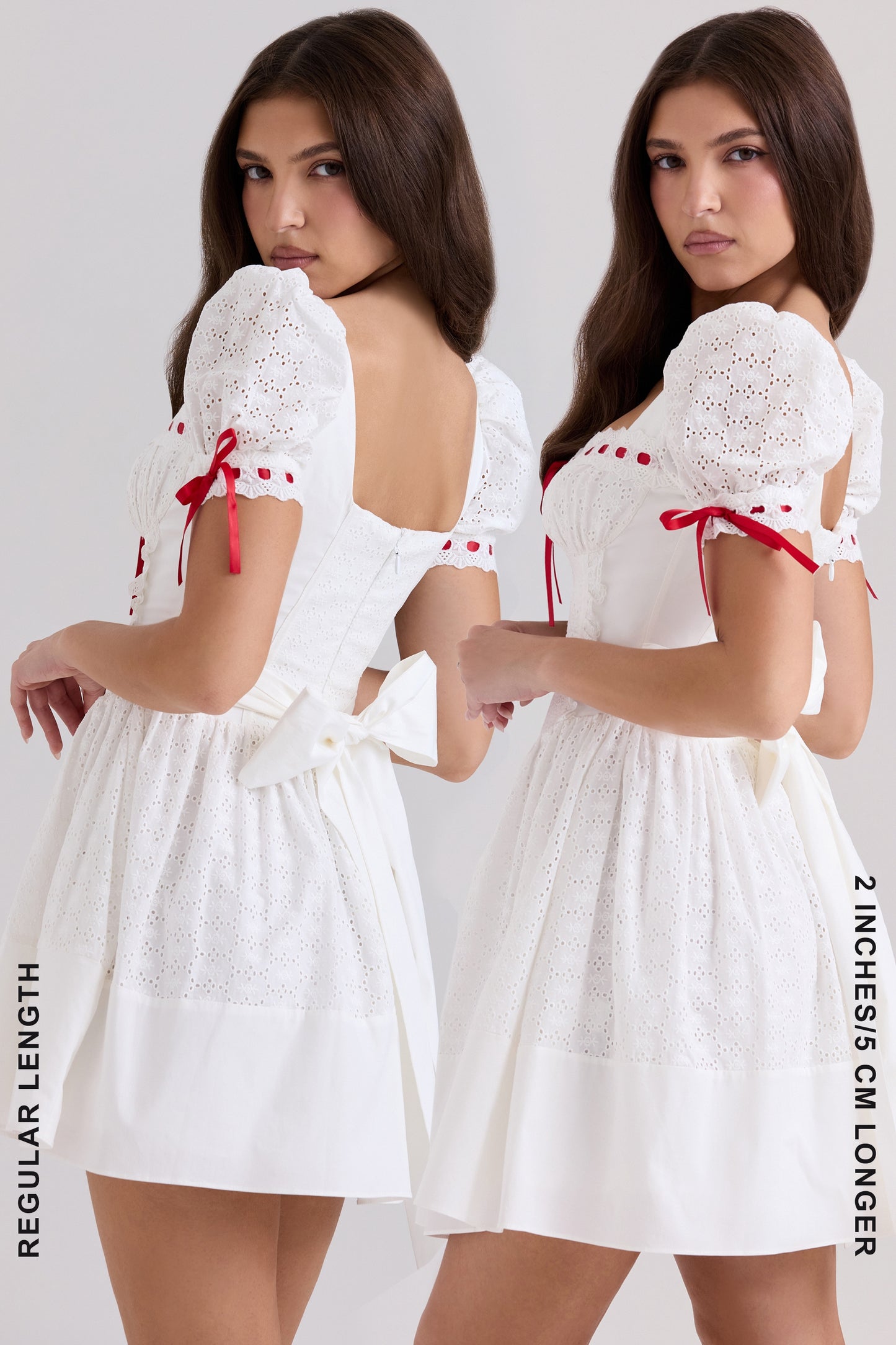 White - Sweet Lace Fairy Dress with Princess Sleeves