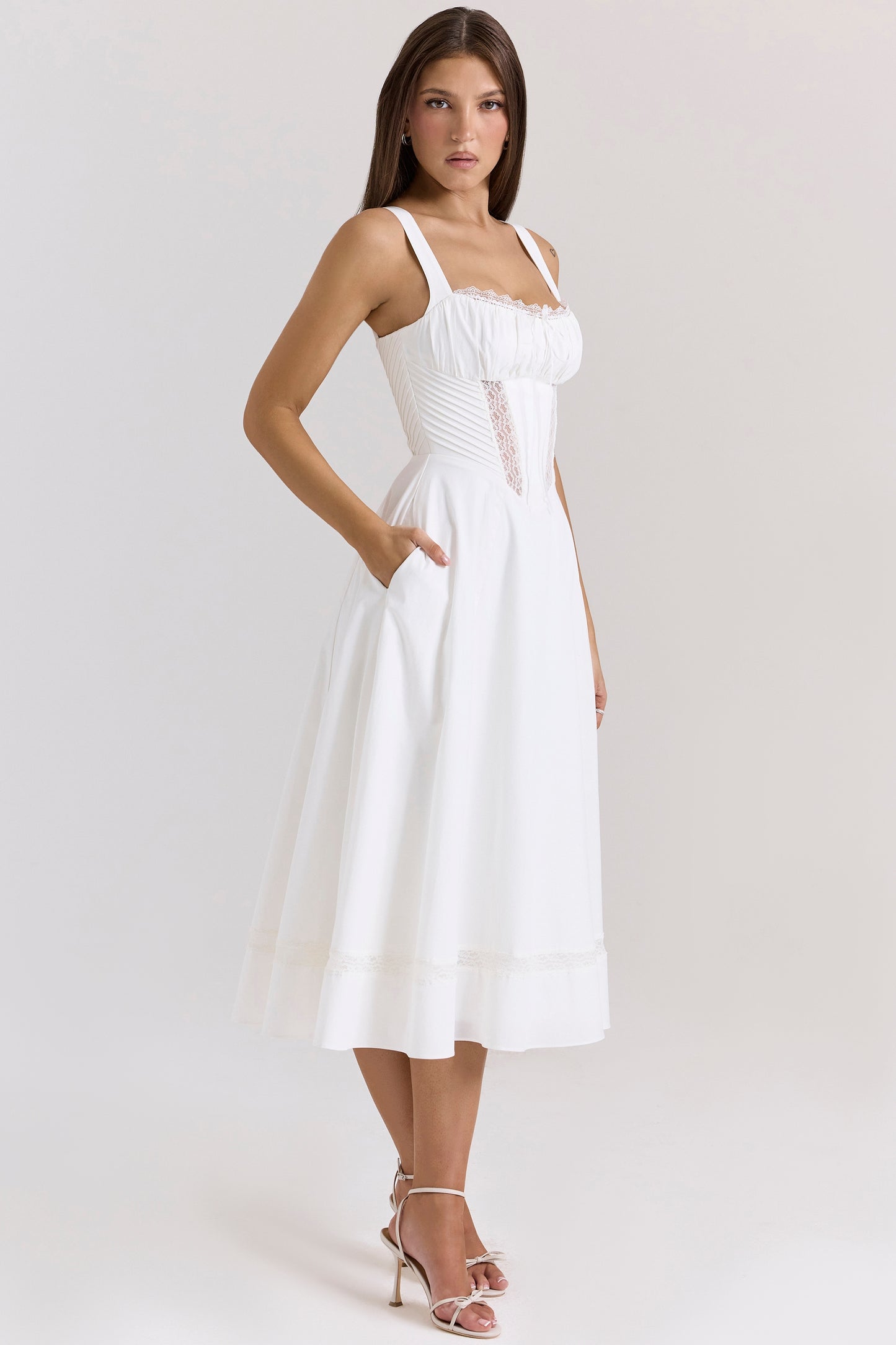 White – Sexy Holiday Spaghetti Strap Dress