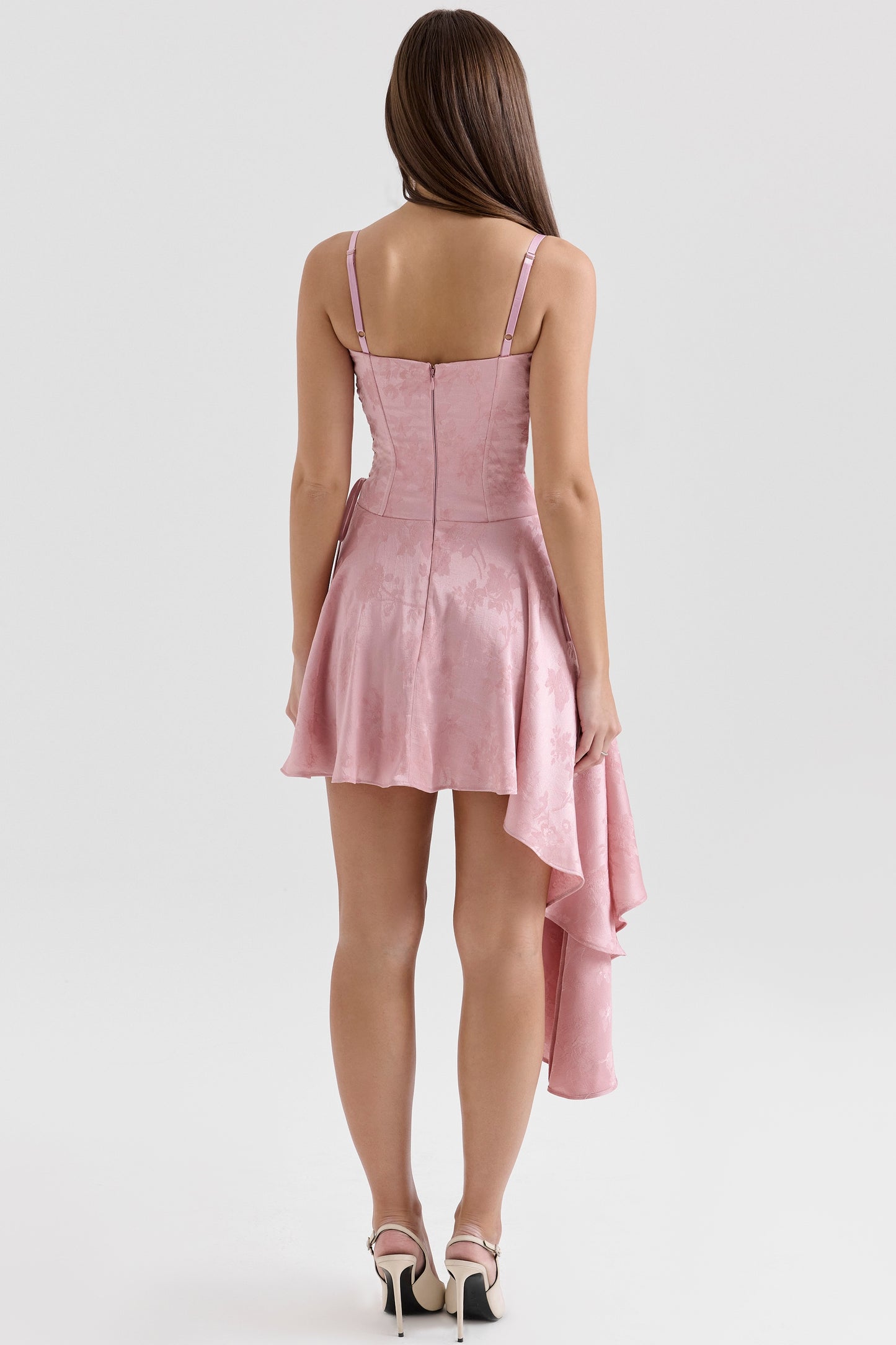 Pink – Sexy Strappy Irregular Hem Cami Dress