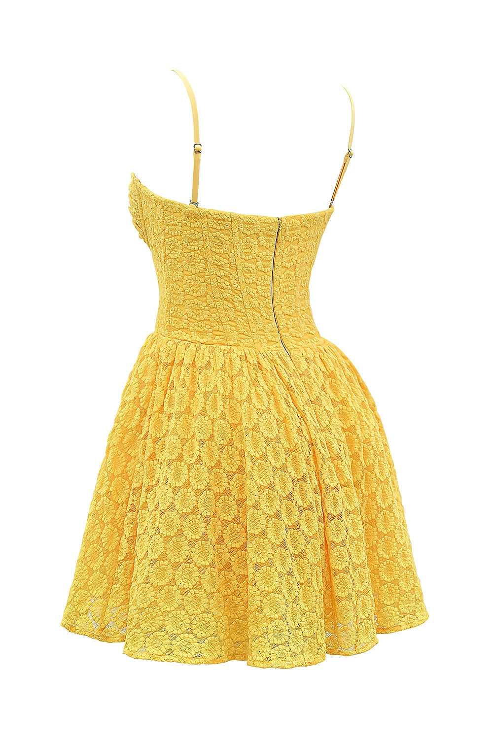 Orange – Sexy Lace Jacquard Princess Dress