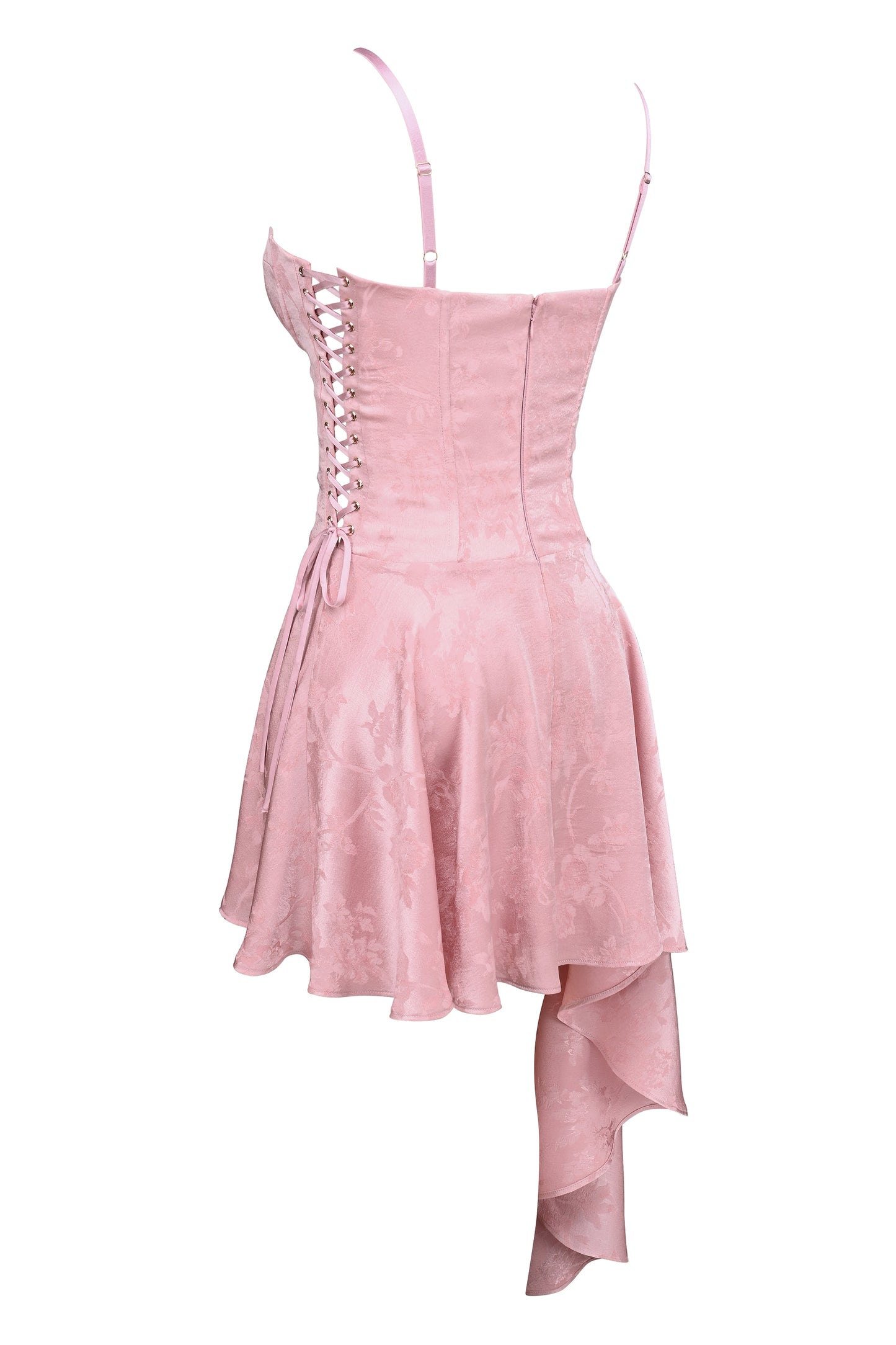 Pink – Sexy Strappy Irregular Hem Cami Dress