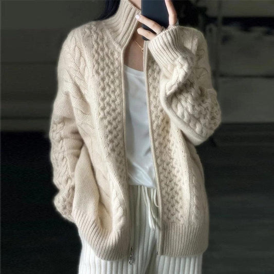 Comfy Plain Long Sleeve Cardigan