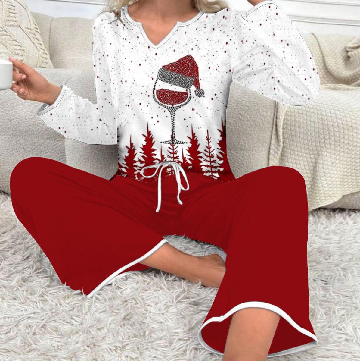 Popular Red Long Sleeve Two Piece Set