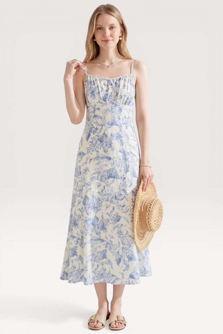 Virelle · Blue Aura Midi Dress