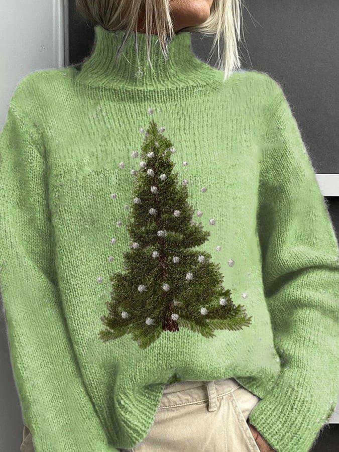 Fresh Green Long Sleeve Sweater