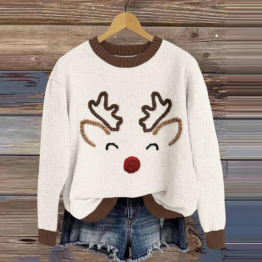 Cute Animal Printed Long Sleeve Sweater