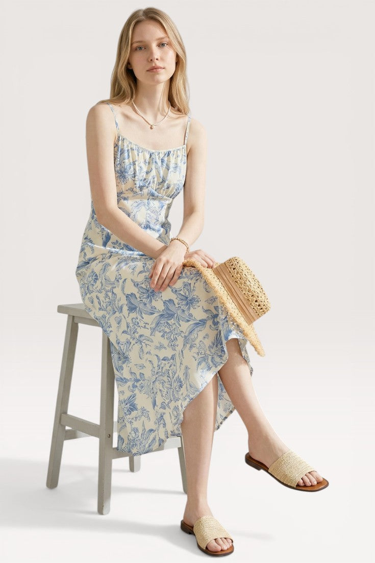 Virelle · Blue Aura Midi Dress