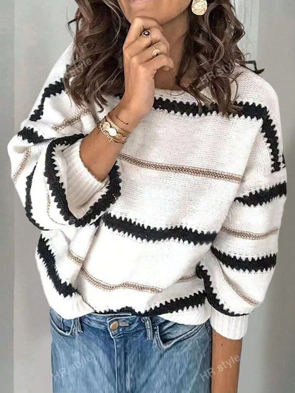 Comfy Long Sleeve Round Neck Sweater