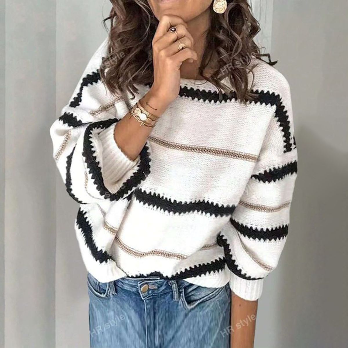 Comfy Long Sleeve Round Neck Sweater