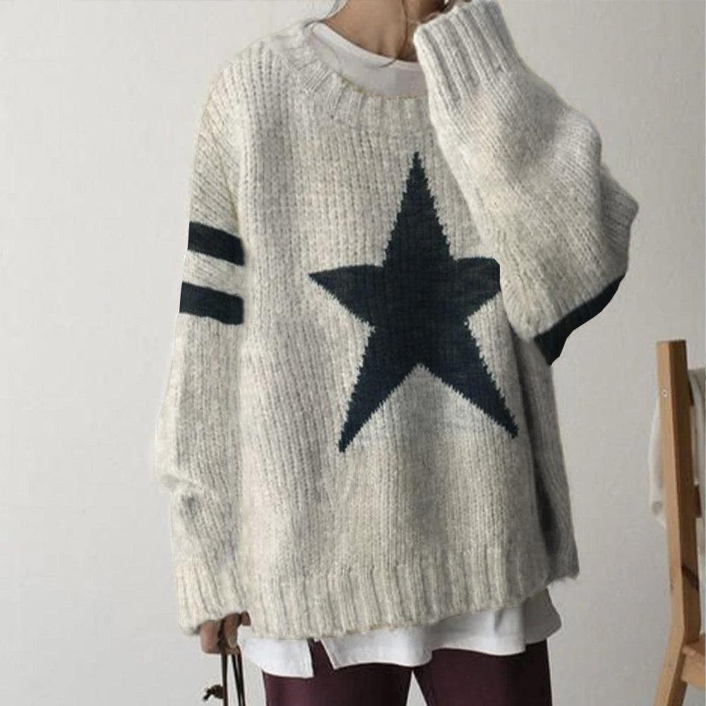 Popular Round Neck Long Sleeve Sweater