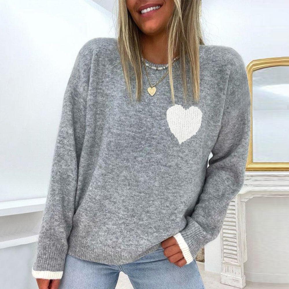 Grey Color Block Sweater