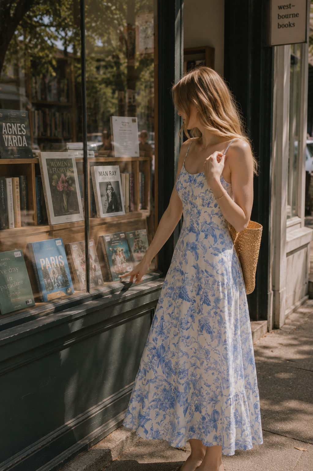 Virelle · Blue Aura Midi Dress