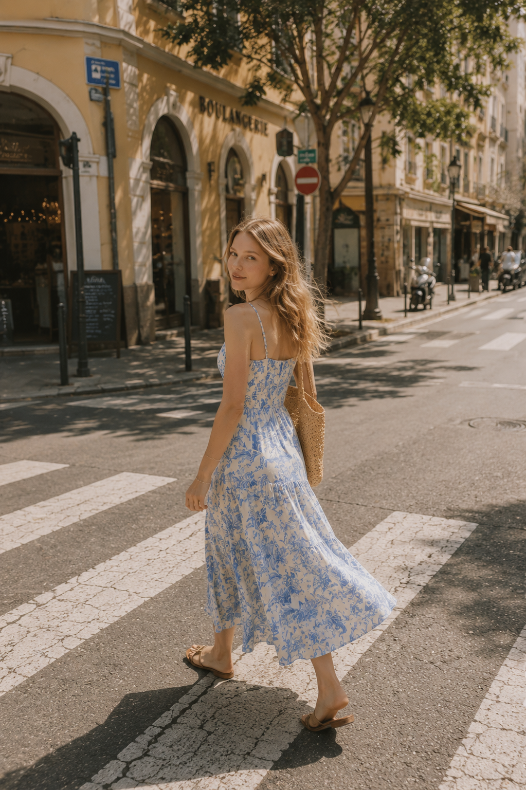 Virelle · Blue Aura Midi Dress