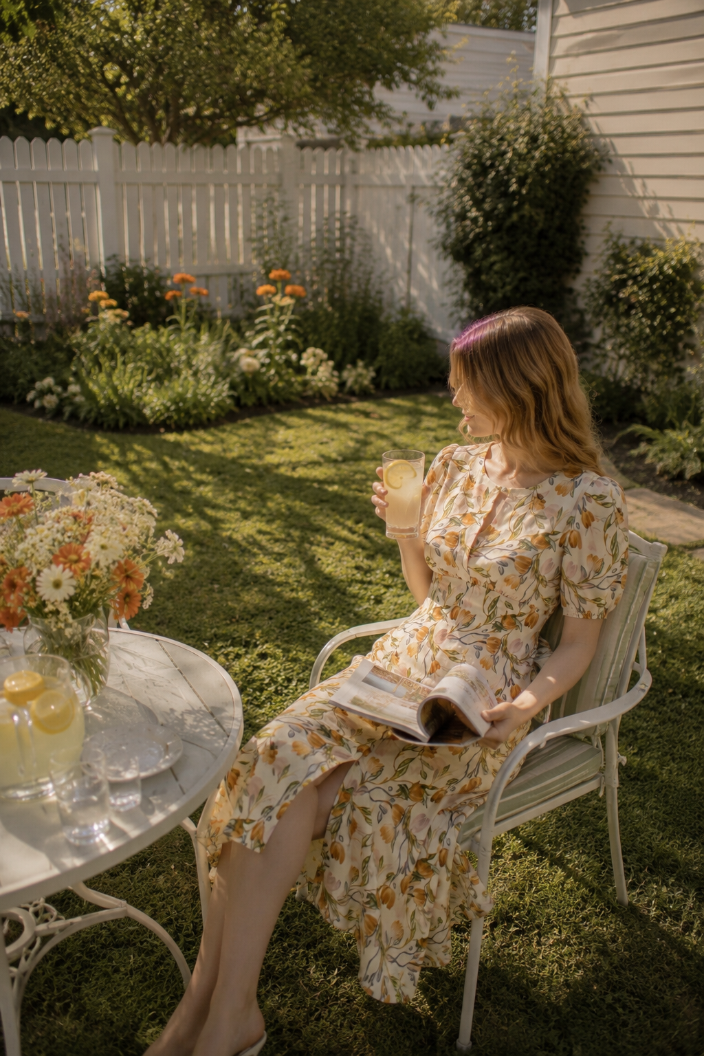 Solara · Tulip Blossom Midi Dress