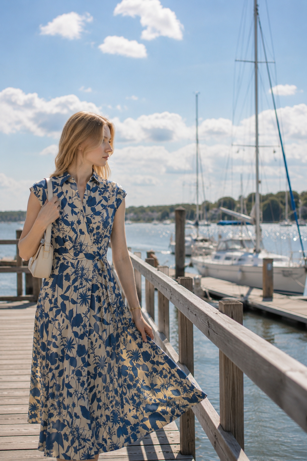 Fiora · Provence Bloom Midi Dress