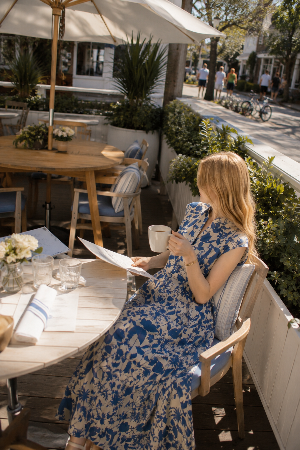 Fiora · Provence Bloom Midi Dress