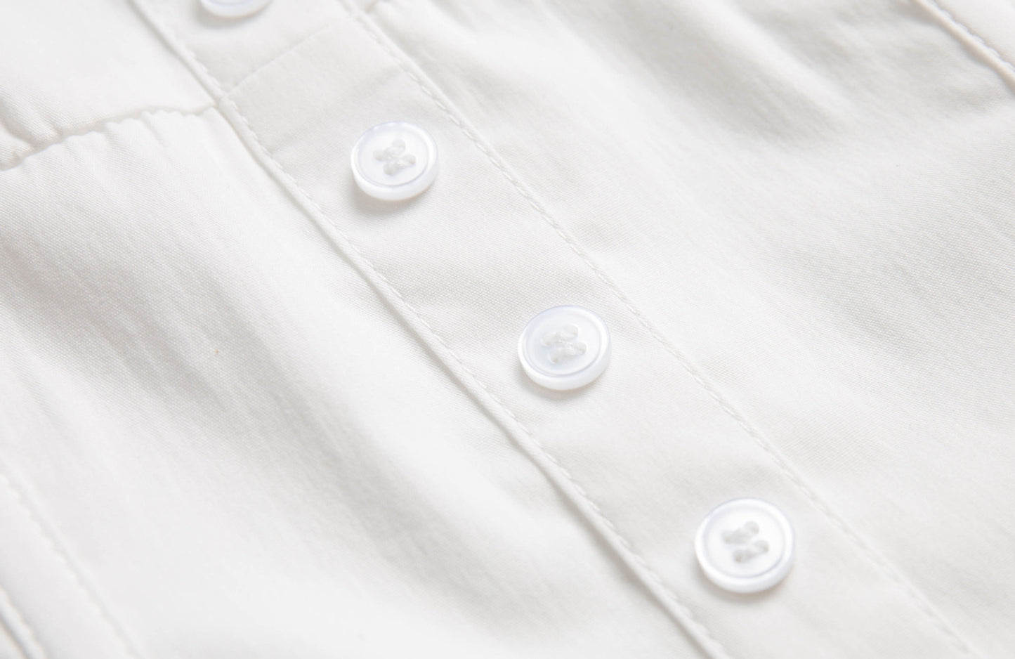 White - Vintage Slim-Fit Waist Dress